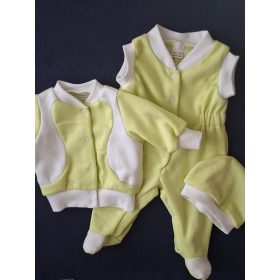   BébiNett - Bakel 3 részes újszülött baba együttes és szett banánzöld