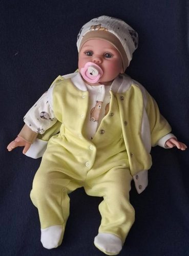 BébiNett - Bakel 3 részes újszülött baba együttes és szett banánzöld