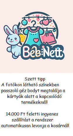 BébiNett - Bakel 3 részes újszülött baba együttes és szett banánzöld