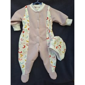  BébiNett - Baarn baba rugdalózó sapkával mályva színben