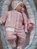 BébiNett - Haler 3 részes újszülött baba együttes és szett rózsaszín
