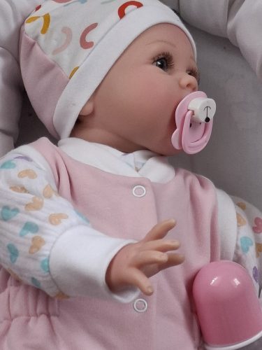 BébiNett - Haler 3 részes újszülött baba együttes és szett rózsaszín