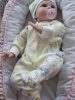 BébiNett - Grolloo baba rugdalózó sapkával vékony, világos sárga