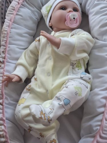 BébiNett - Grolloo baba rugdalózó sapkával vékony, világos sárga