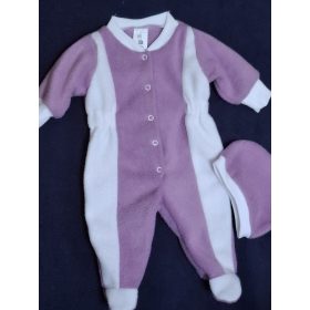 BébiNett - Uffeln baba rugdalózó sapkával polár, lila