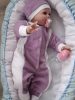 BébiNett - Uffeln baba rugdalózó sapkával polár, lila