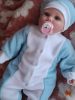 BébiNett - Nijlen baba rugdalózó sapkával polár, világoskék