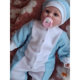   BébiNett - Nijlen baba rugdalózó sapkával polár, világoskék