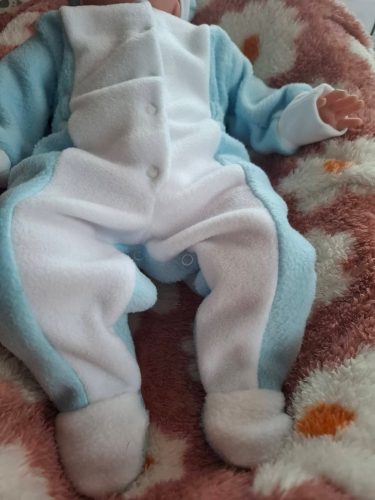 BébiNett - Nijlen baba rugdalózó sapkával polár, világoskék