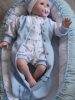 BébiNett - Venray baba rugdalózó pólyanadrág világoskék ujjatlan 