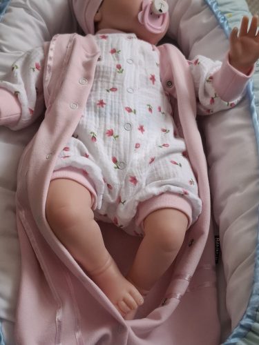 BébiNett - Xanten baba rugdalózó pólyanadrág rózsaszín ujjatlan 
