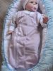 BébiNett - Deurne baba rugdalózó pólyanadrág mályva színben ujjatlan 
