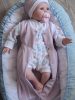BébiNett - Deurne baba rugdalózó pólyanadrág mályva színben ujjatlan 