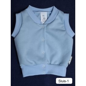 BébiNett - Sluis baba mellény pamut ujjatlan világoskék