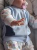 BébiNett - Sluis baba mellény pamut ujjatlan világoskék